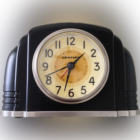 Crosley Other Crosley Black Art Deco Style Alarm Clock With Snooze